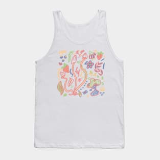 Garden friends ( plants n mushrooms n bugs ) Tank Top